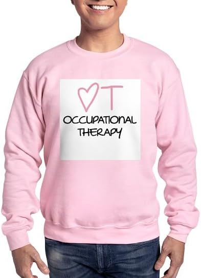 CafePress Occupational Therapy Sweatshirt Classic Crew Neck Light Sweatshirt - Pink