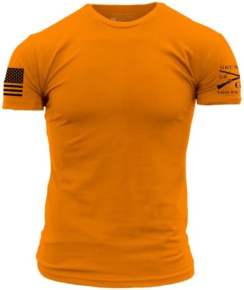 Grunt Style Basic Crew Men's T-Shirt - Safety Orange