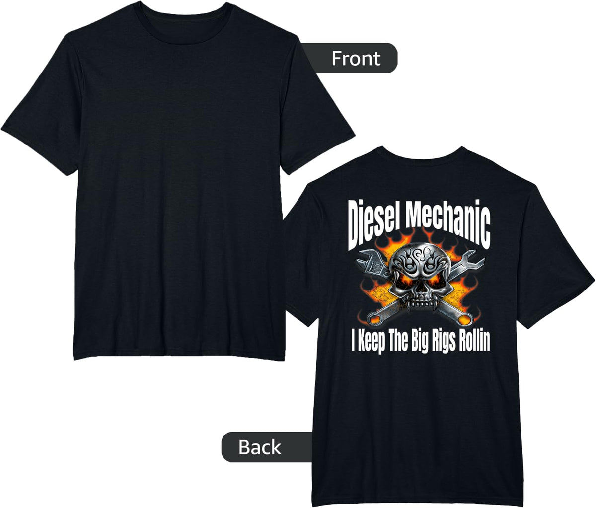 Diesel Mechanic T-Shirt - Black