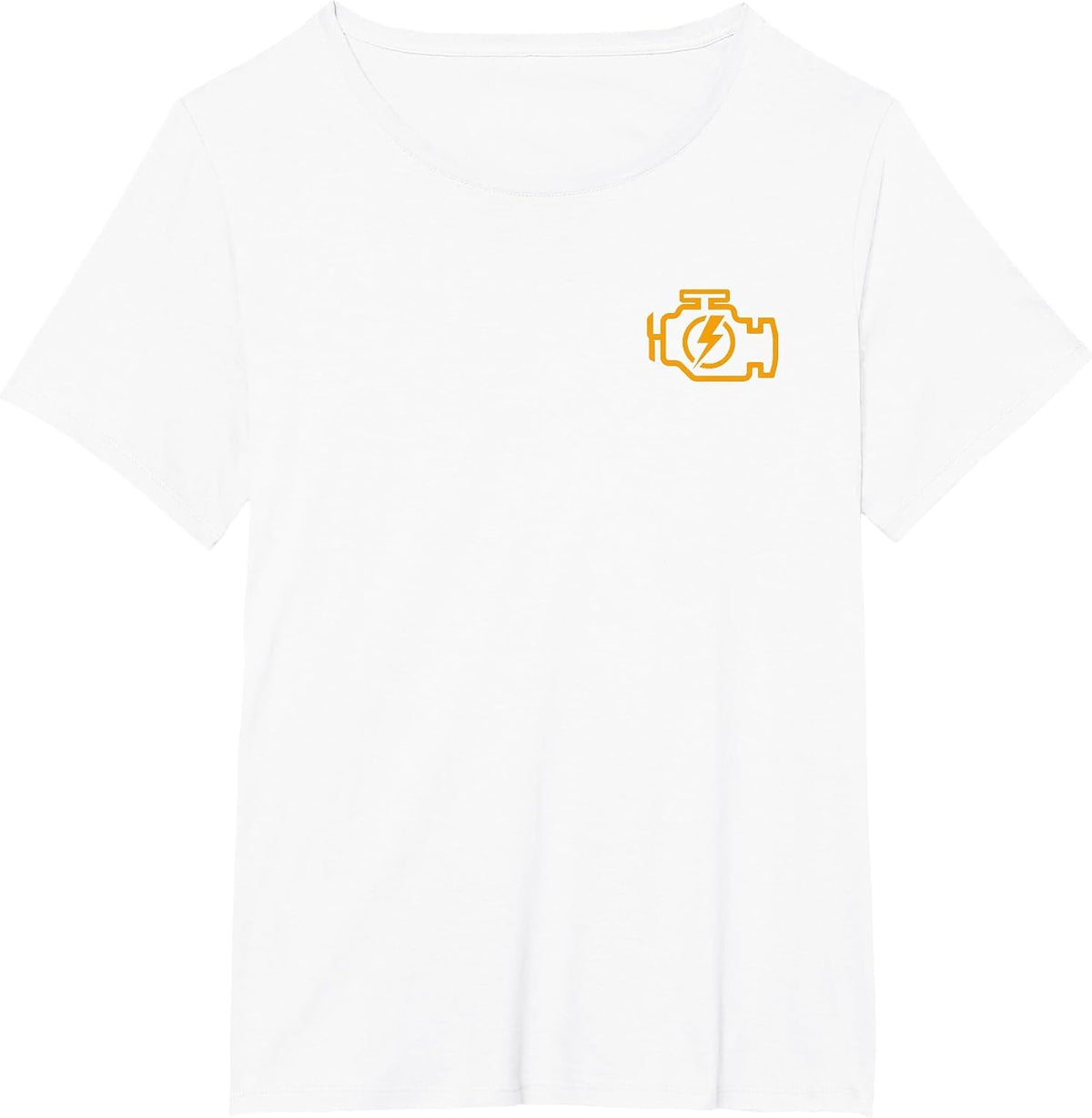 Check Engine Light CEL Fun AUTO CAR Mechanic Repair TEES T-Shirt - White
