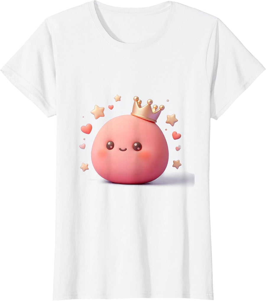 Women's Sped Teacher Crown Eraser Graphic Design T-Shirt - White