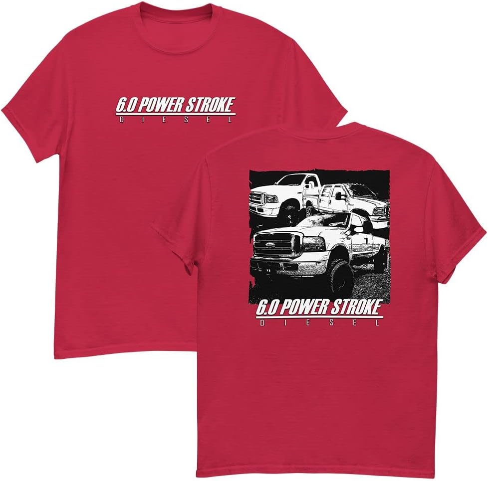 6.0 Diesel Trucks T-Shirt - Red