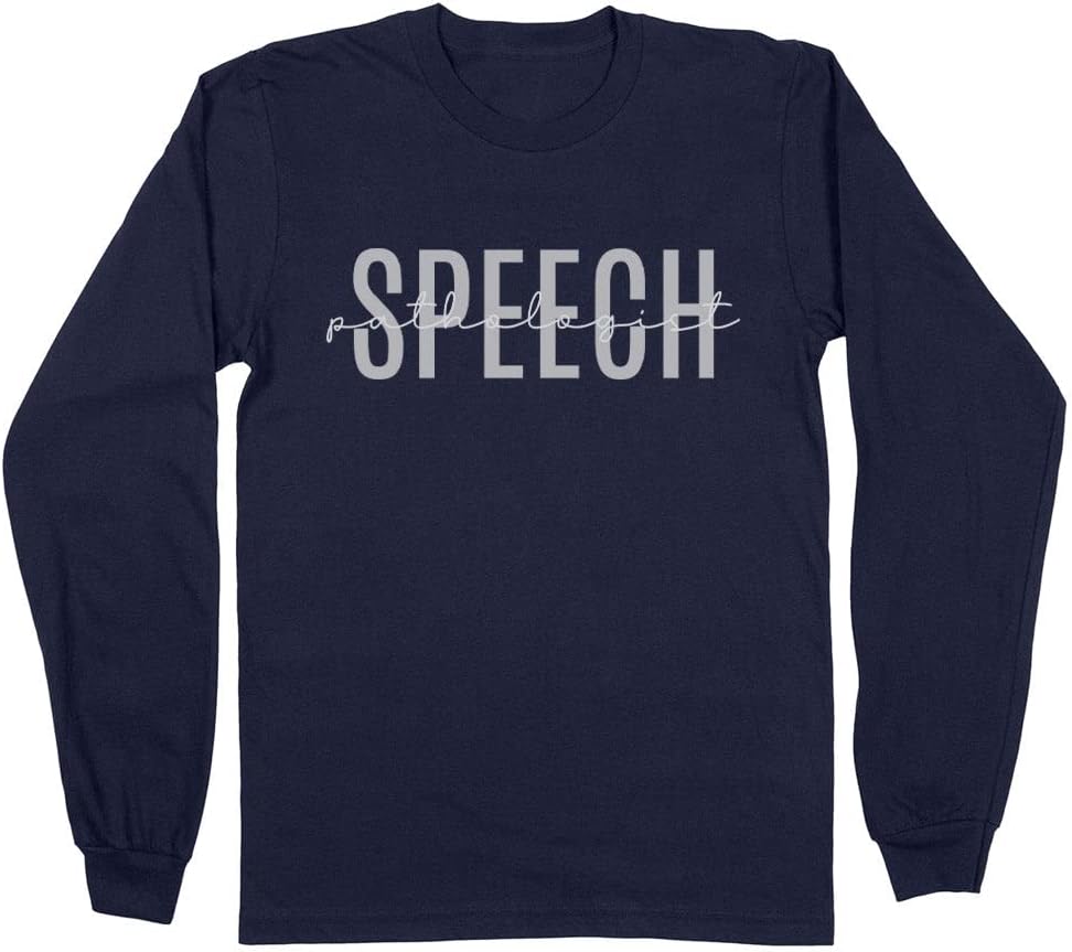 Speech Pathologist Long Sleeve Shirt Unisex - Navy