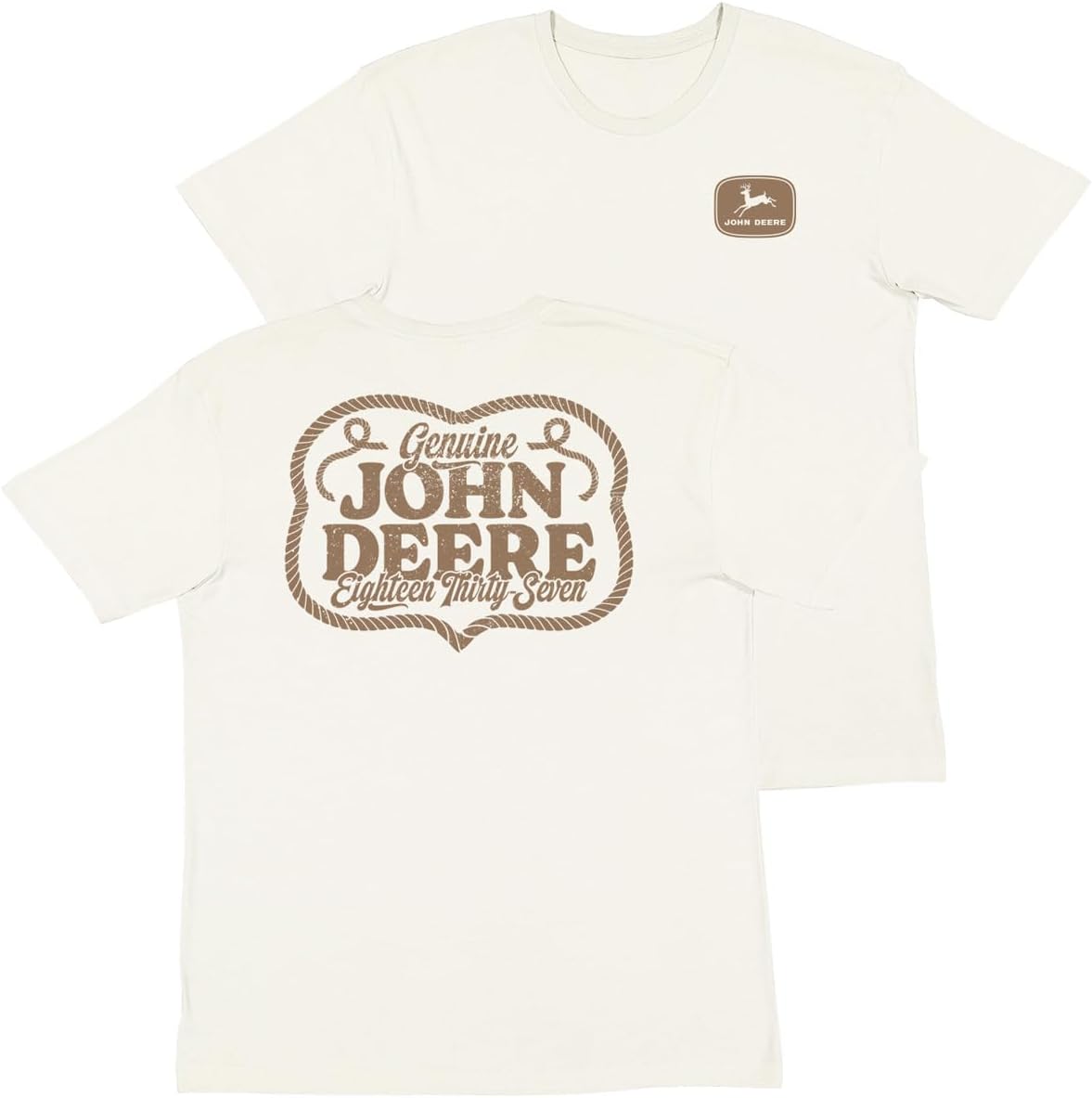 John Deere Vintage Collection Short Sleeve Tee Shirts - Ivory