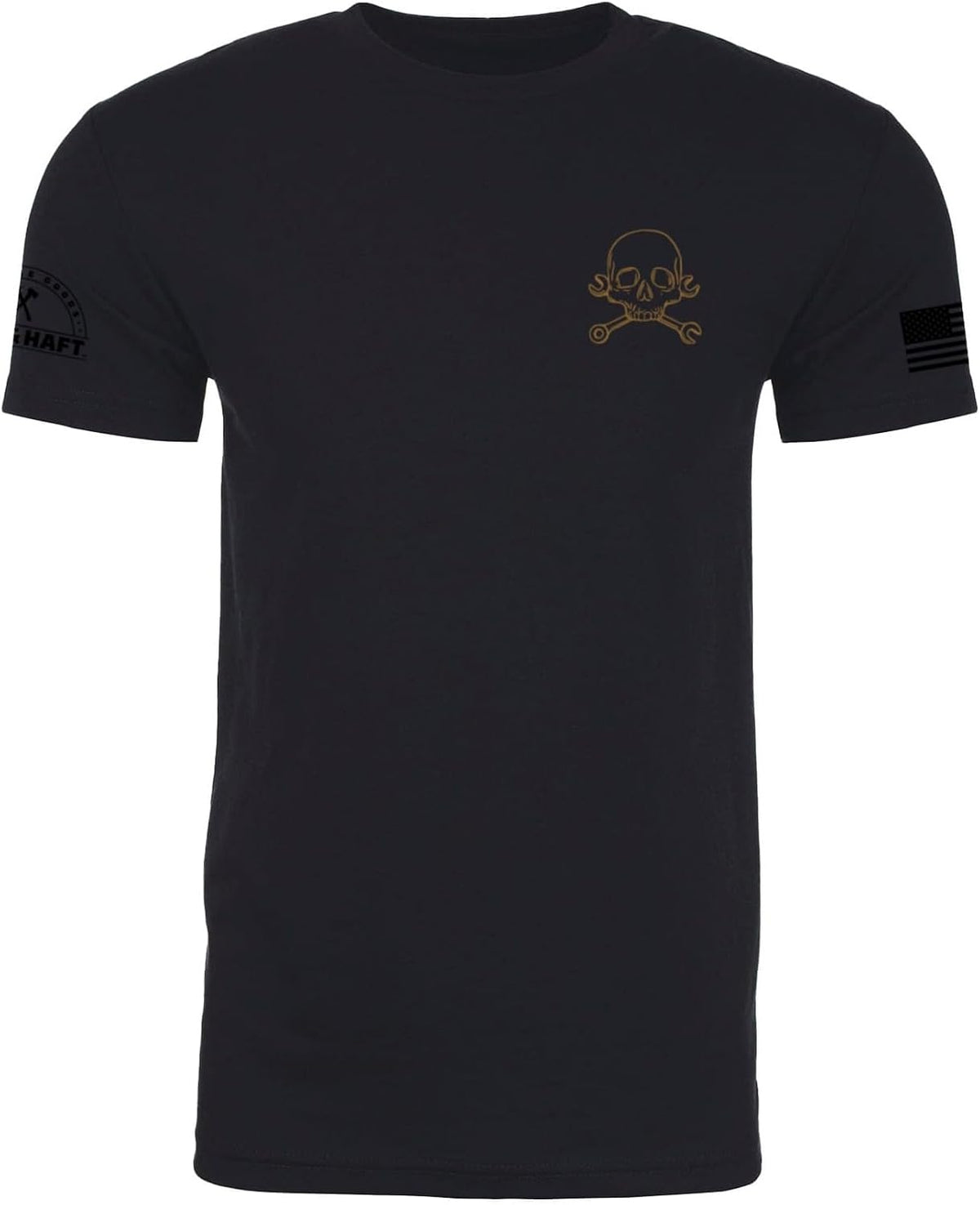 Iron & Haft Men's Short Sleeve T-Shirt, Multiple Styles & Sizes - Black