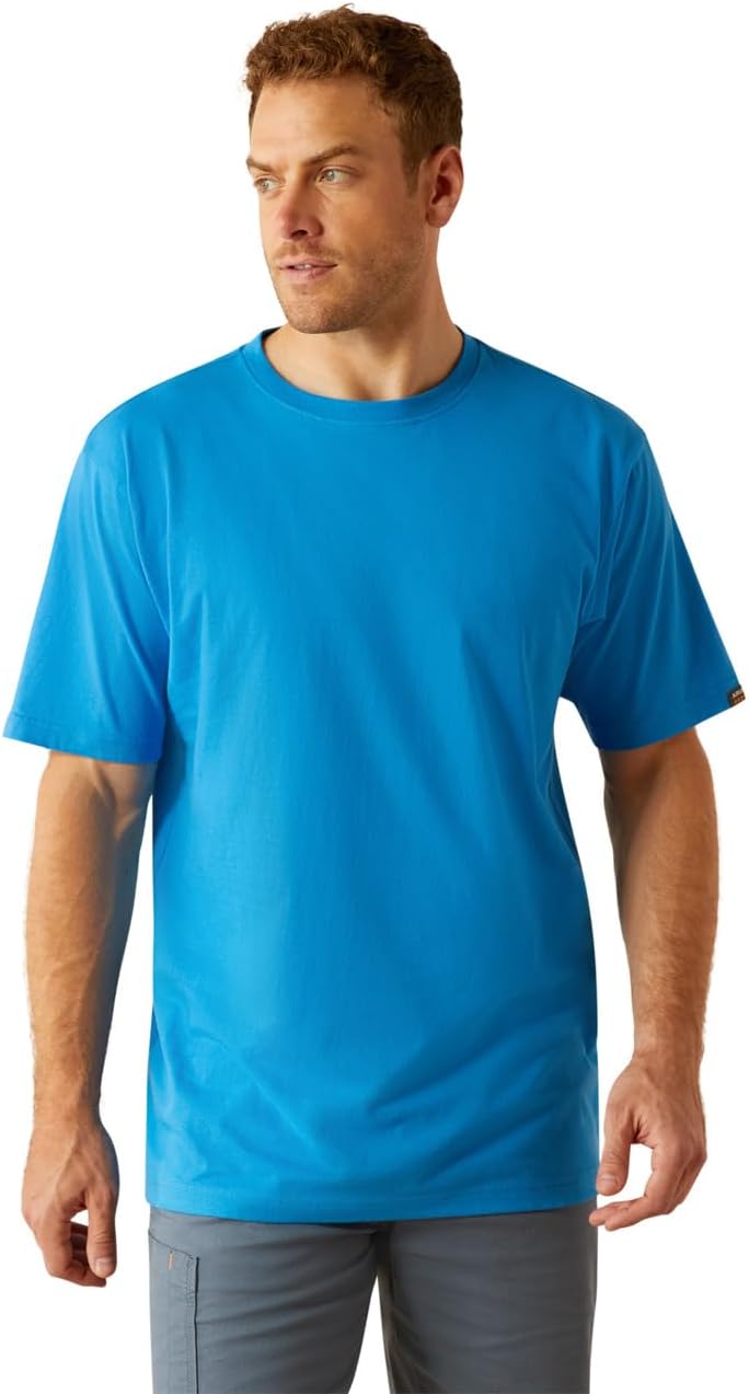 Ariat Men's Rebar Cotton Strong Standard T-Shirt - French Blue