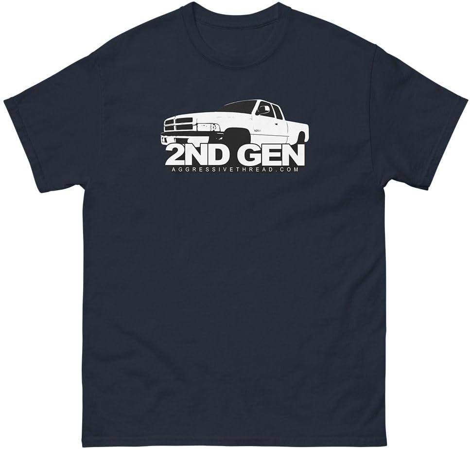 Aggressive Thread 2nd Gen Truck T-Shirt Mens Tee Shirt - Navy