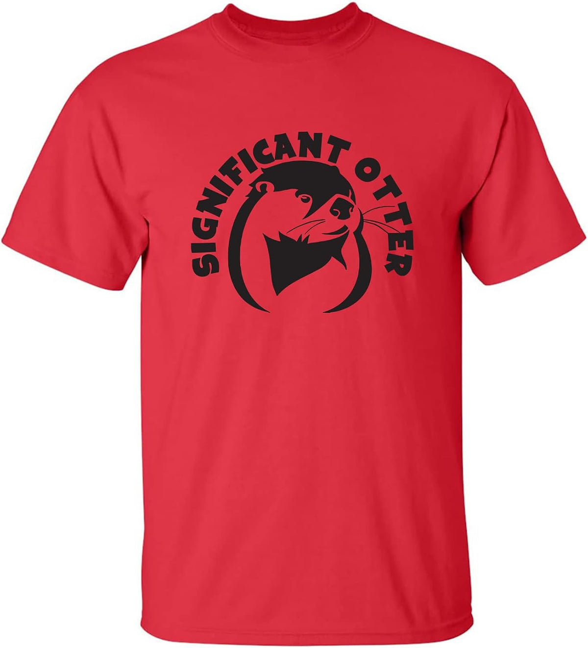 zerogravitee Significant Otter Adult Short Sleeve T-Shirt - Red