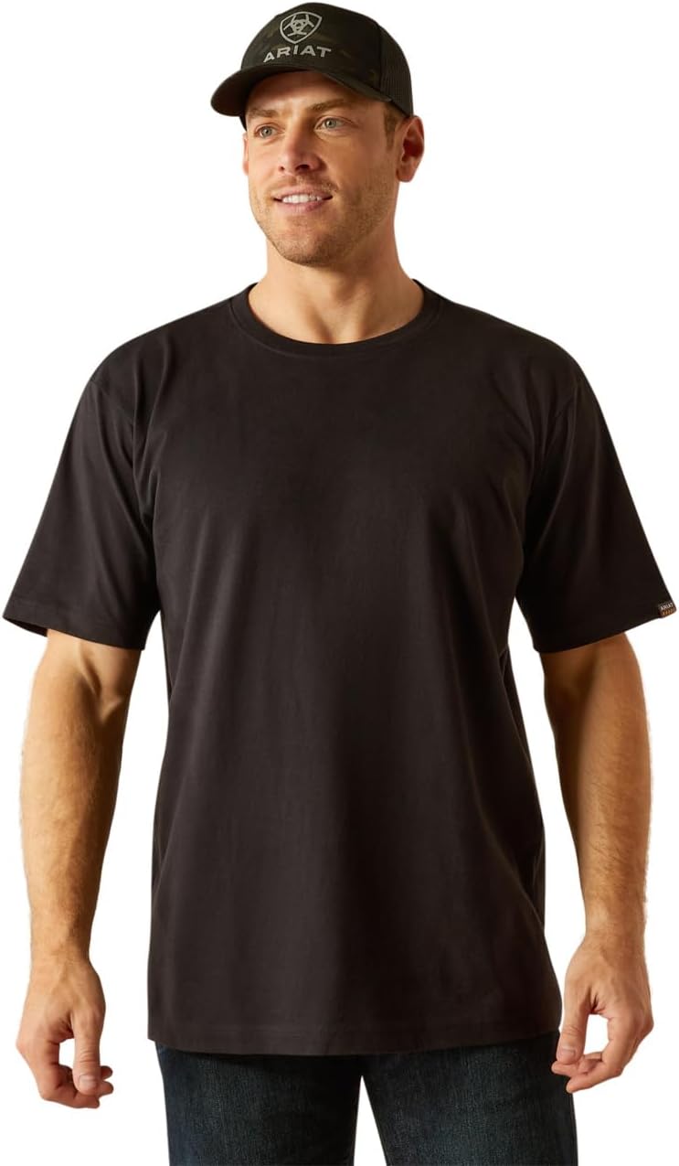Ariat Men's Rebar Cotton Strong Standard T-Shirt - Black