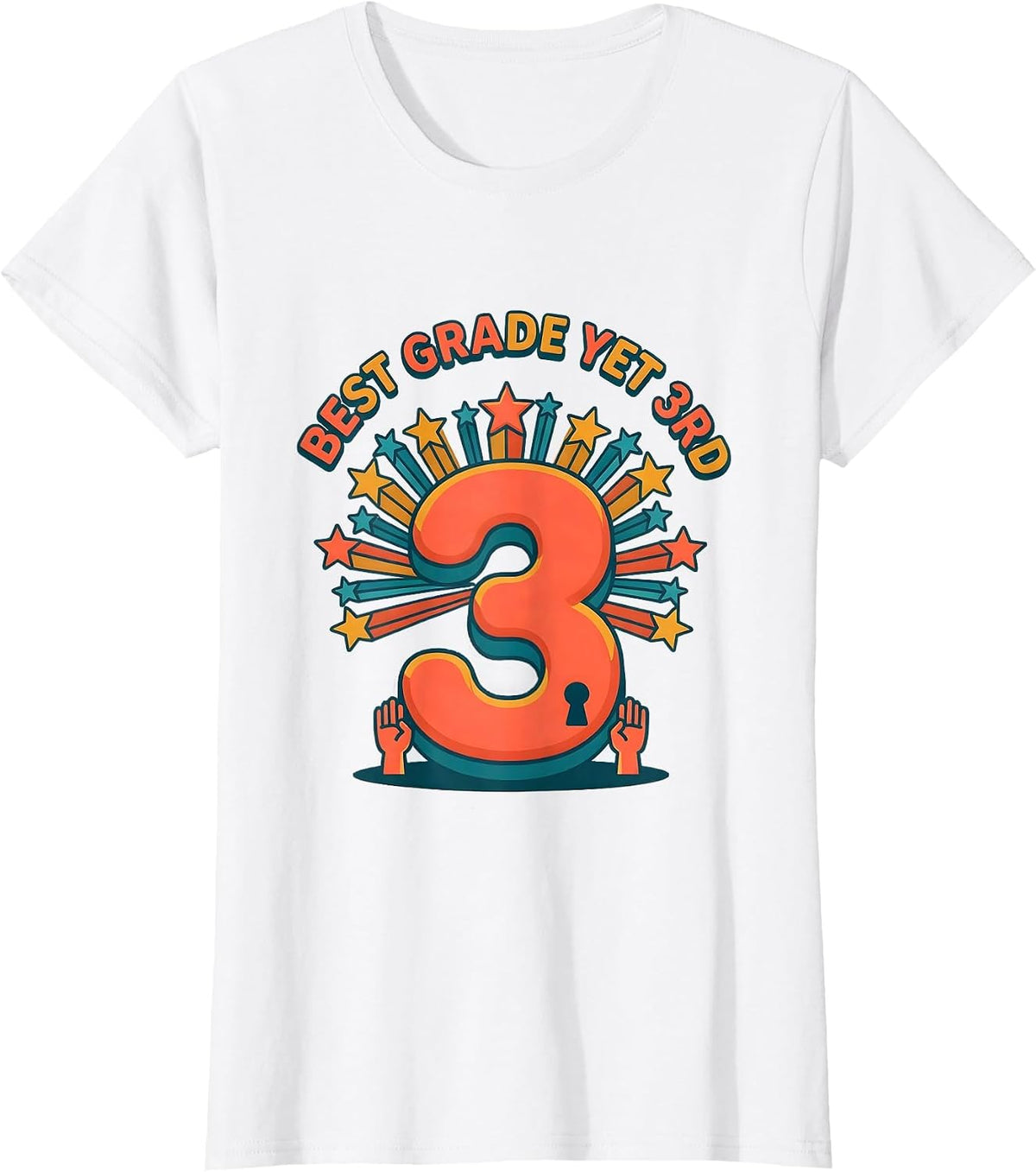 Women's Best Grade Yet 3rd Funny Third Grade Back to School Kids T-Shirt - White