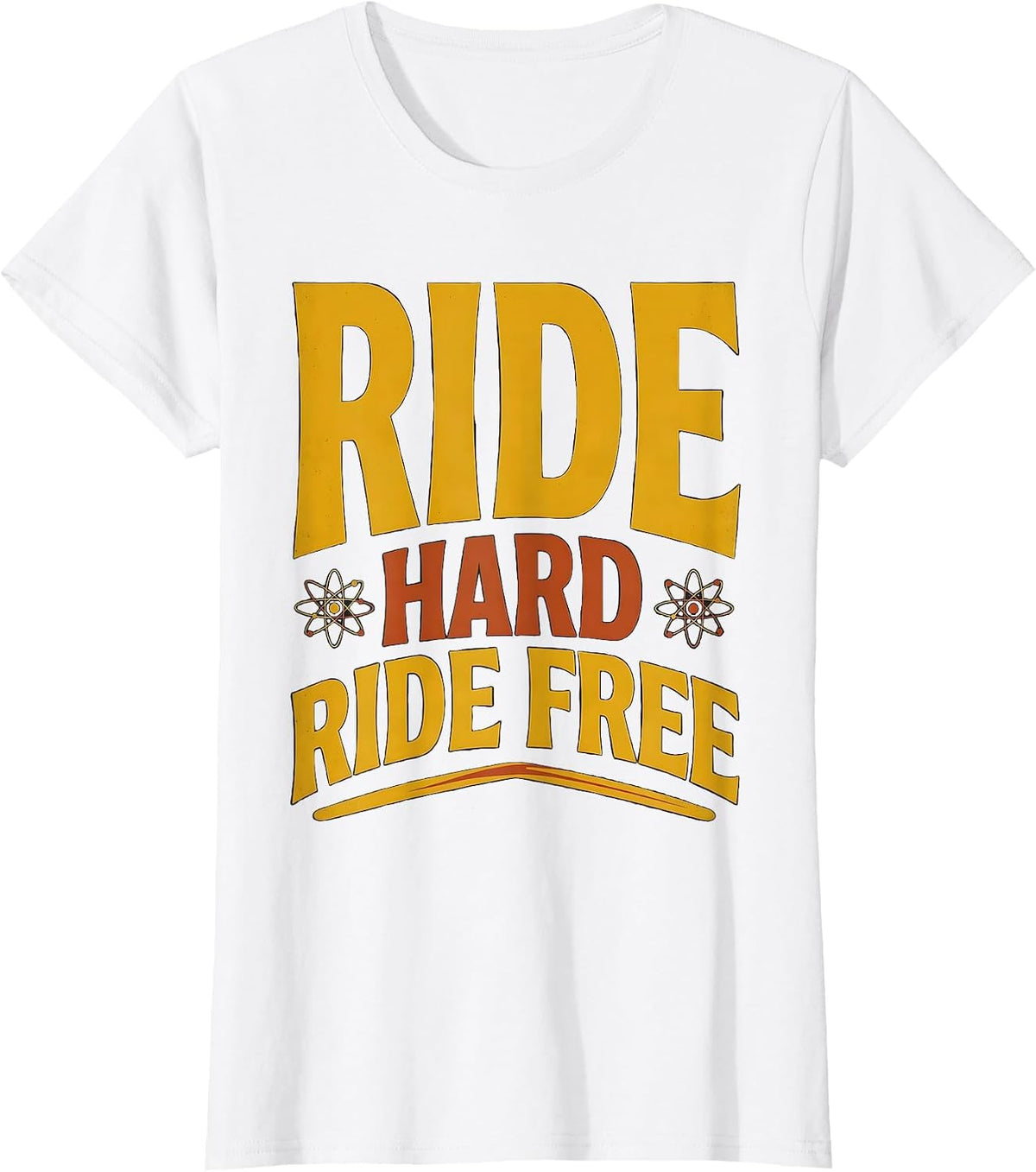 Ride Hard Ride Free Western Cowboy Design T-Shirt - White