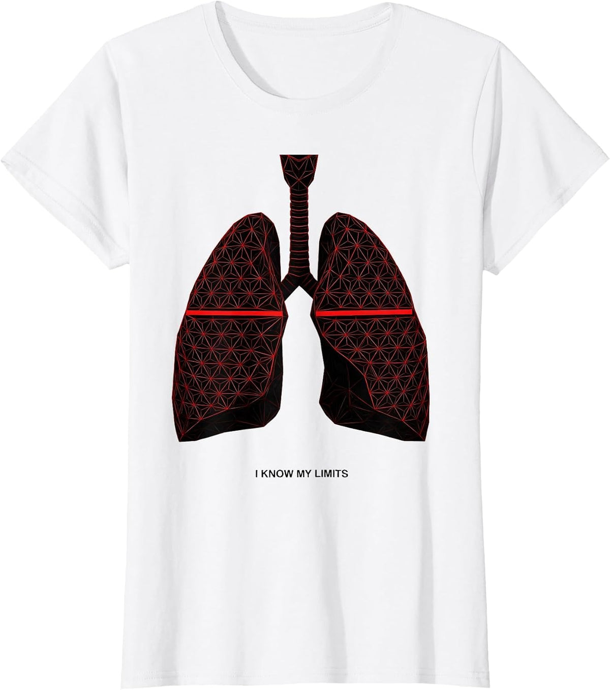 I Know My Limits Geometric Respiratory Therapist RT Humor T-Shirt - White