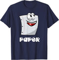 Rock Paper Scissors Shirt Group Halloween Costume T-Shirt T-Shirt - Navy Blue