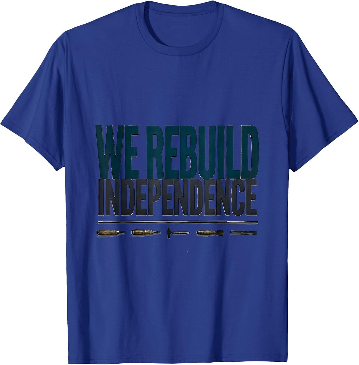Men's We Rebuild Independence Rehab Week Team Occupational T-Shirt - Royal Blue