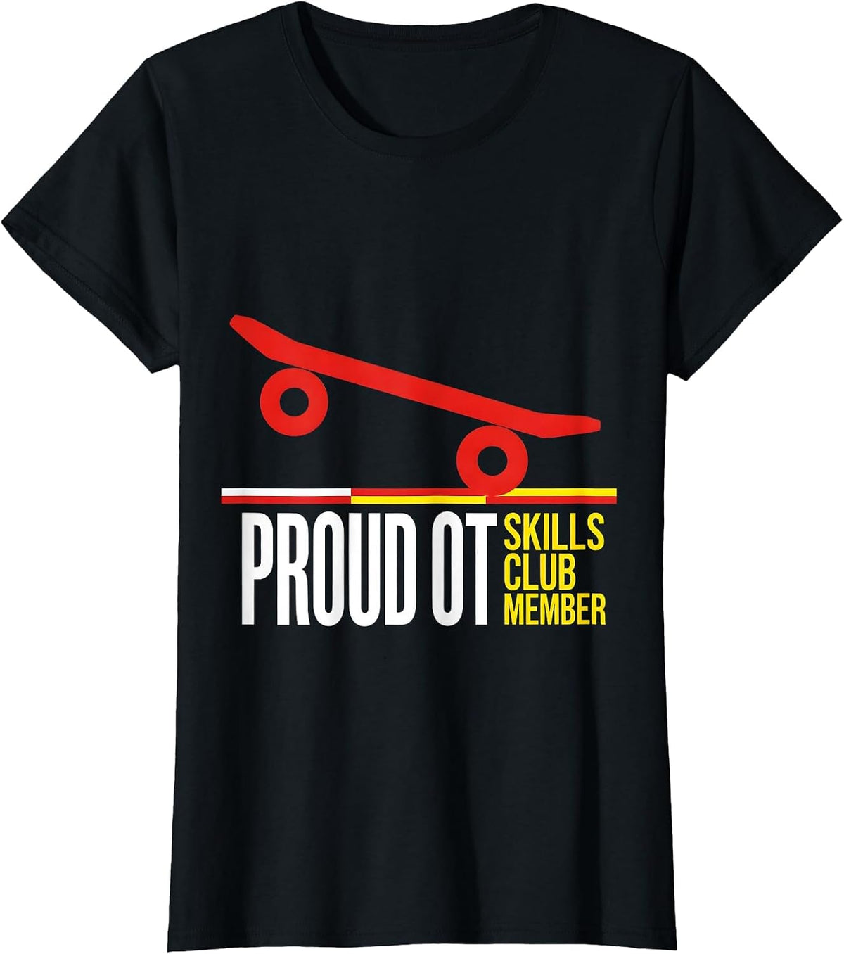 Proud OT Skills Club Member Occupational Therapy Vintage T-Shirt - Black