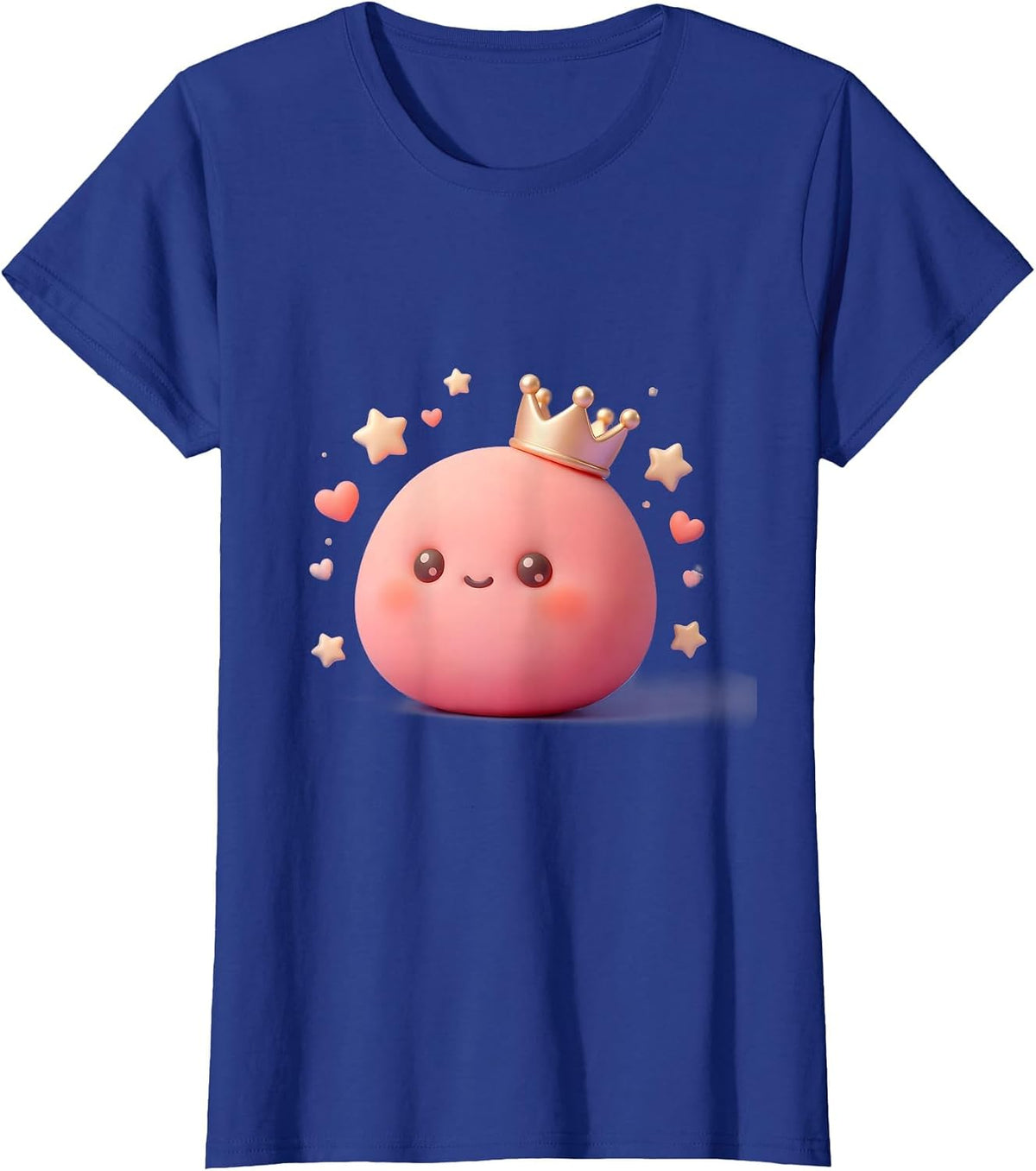 Women's Sped Teacher Crown Eraser Graphic Design T-Shirt - Royal Blue