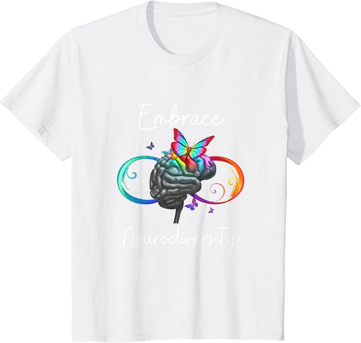 Embrace Neurodiversity Awareness T-Shirt - White