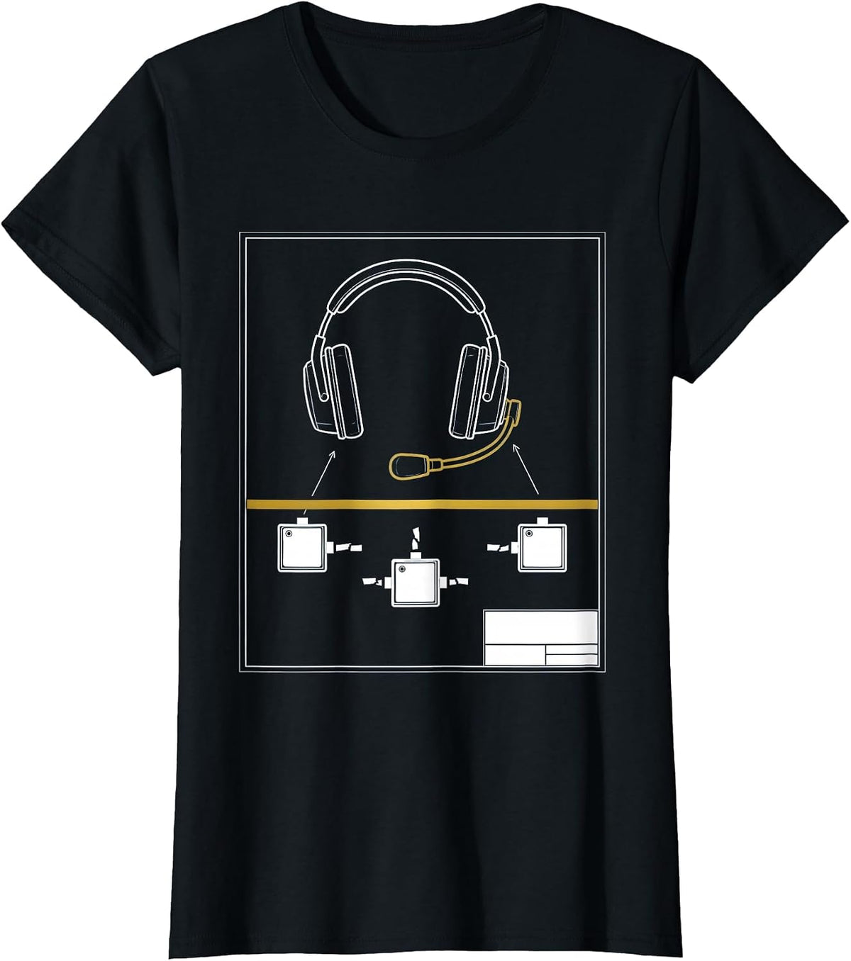 Drafting Panel Thin Line Tribute 911 Dispatcher T-Shirt - Black