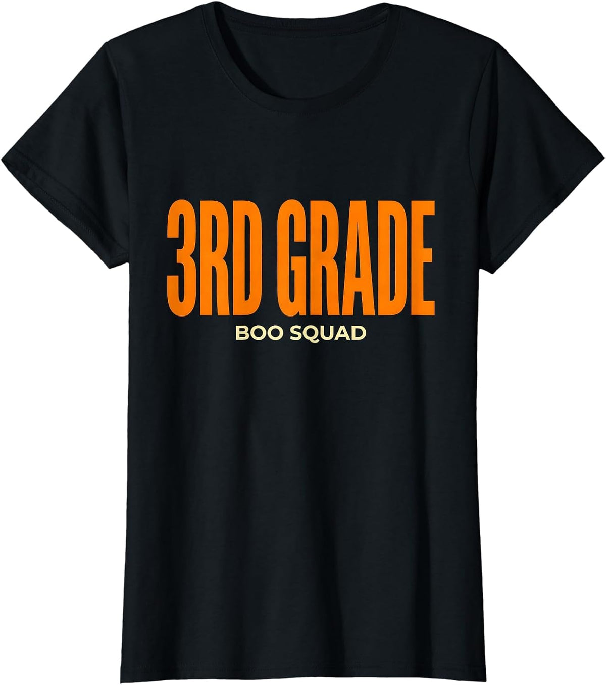 Women's 3rd Grade Boo Squad Spooky Third Grade Halloween Teacher T-Shirt - Black