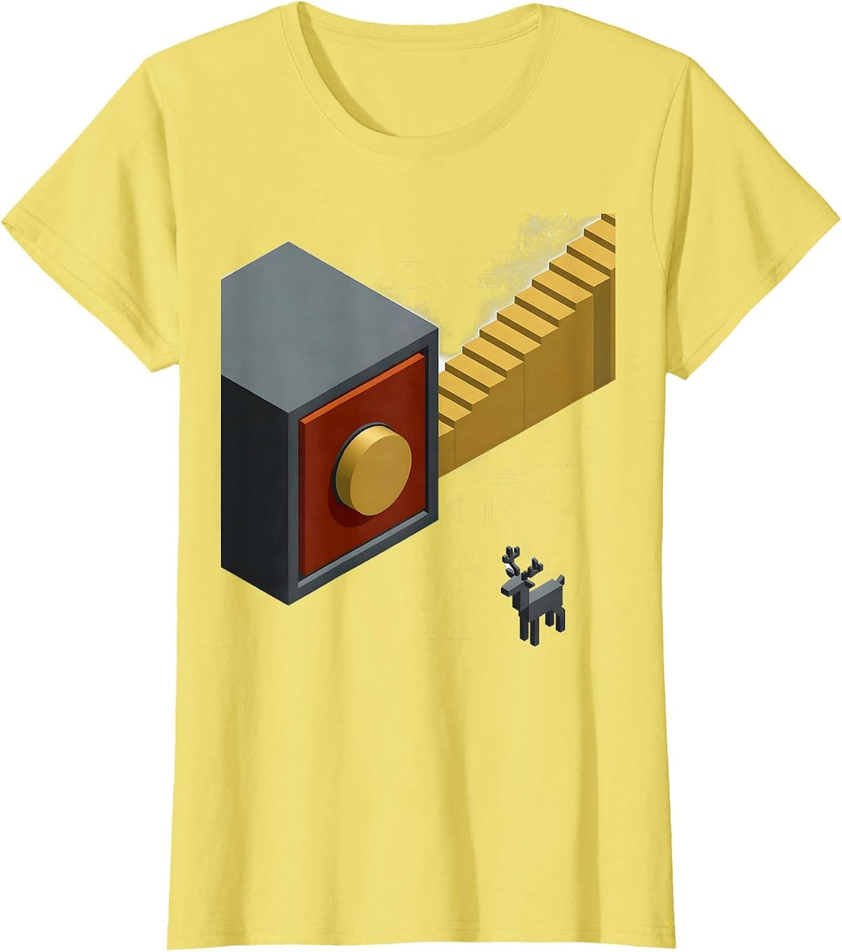 Console Hold Button 911 Dispatcher Christmas Humor T-Shirt - Lemon Yellow