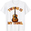 Twang Is My Thing Country Music Design T-Shirt - White