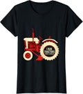 Women's I Run Tractors, Proudly American Funny Farmer Tractor T-Shirt - Black