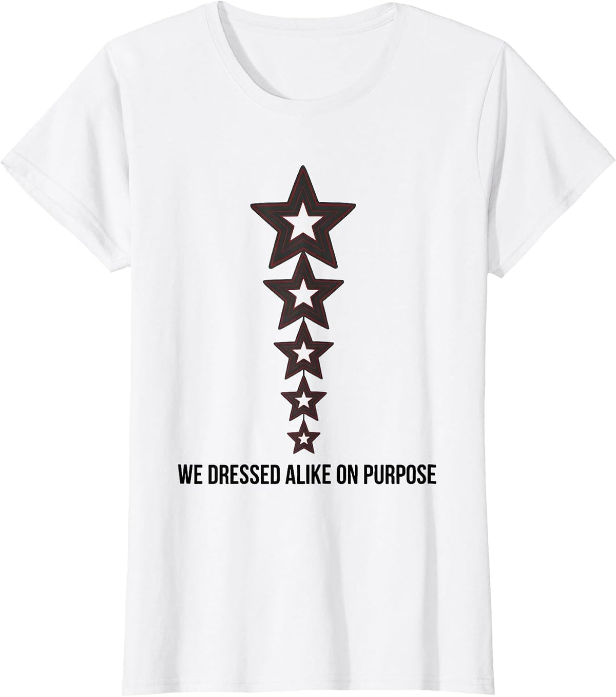 We Dressed Alike On Purpose Festive Family Matching T-Shirt - White