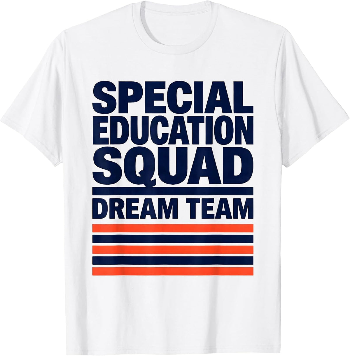 Men's Special Education Squad Dream Team Teacher Appreciation T-Shirt - White