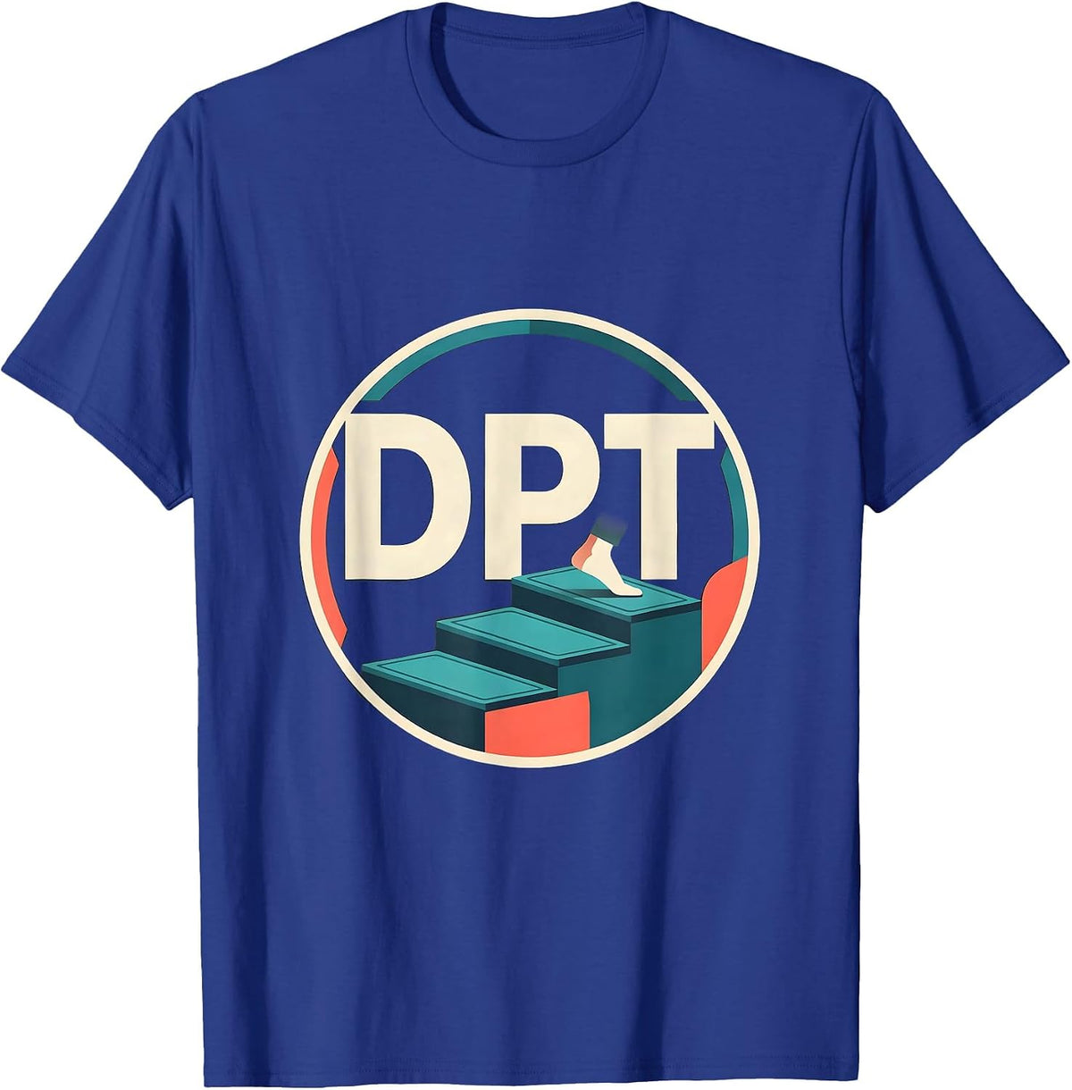 Men's DPT Retro Occupational Therapy Physical Therapy Practitioner T-Shirt - Royal Blue