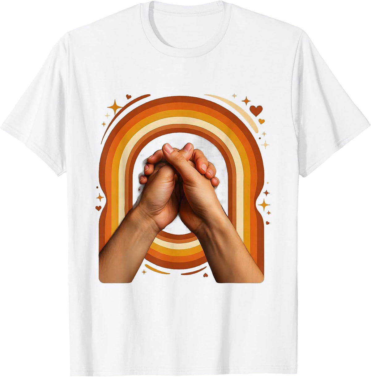 Best Friend Pinky Promise Graphic Design T-Shirt - White