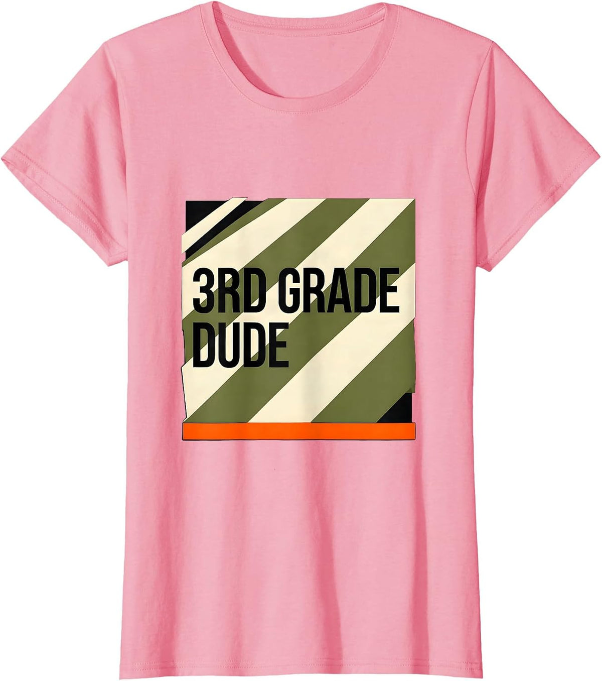 Women's 3rd Grade Dude Camo Back To School Boys Teachers T-Shirt - Pink