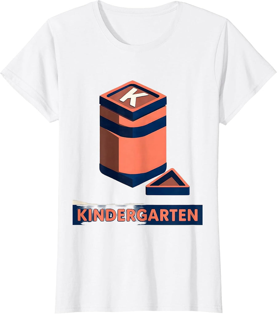 Women's Kindergarten Cute Elementary Teacher Back To School First T-Shirt - White