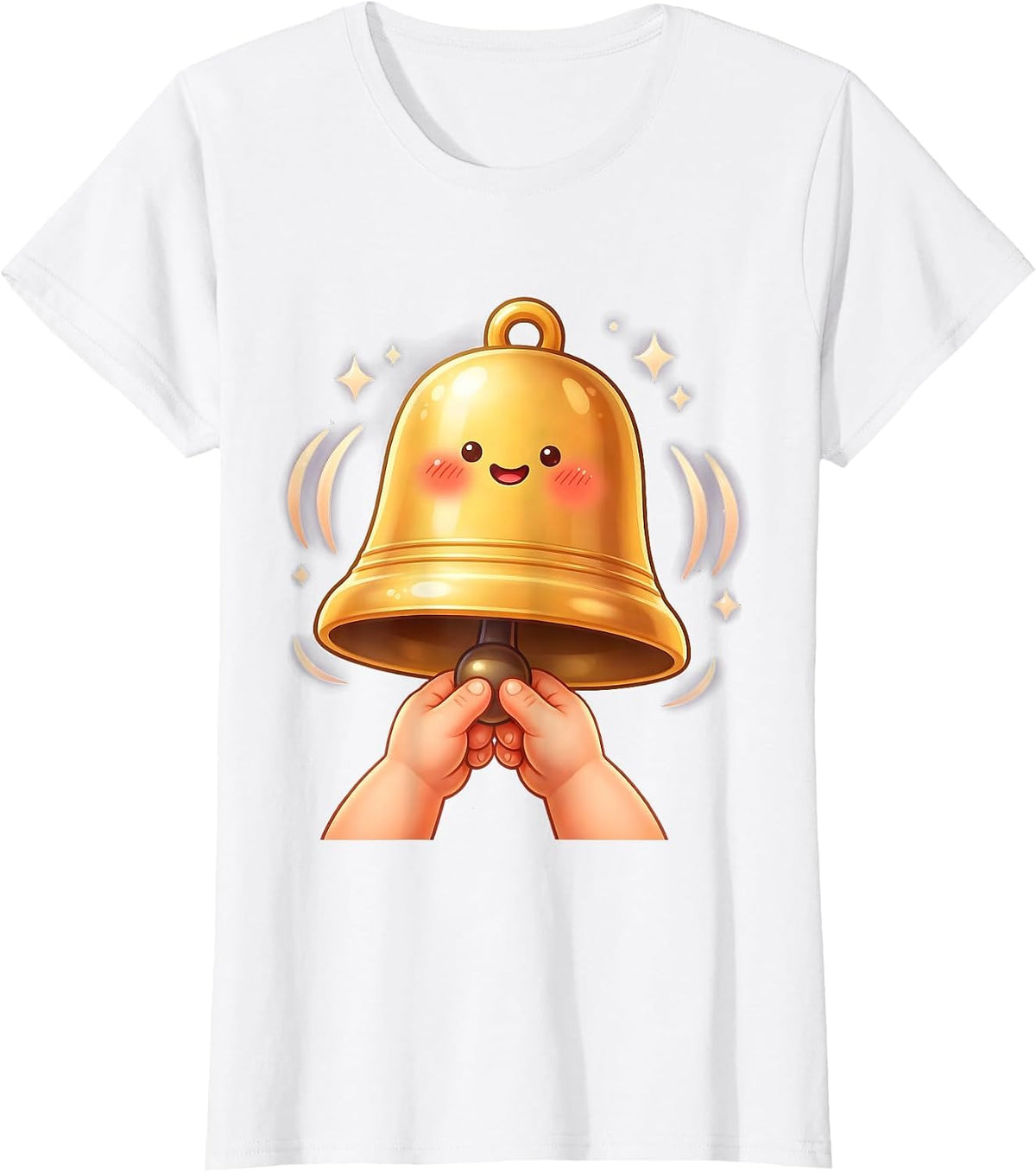 Women's Third Grade Teacher School Bell Graphic T-Shirt - White