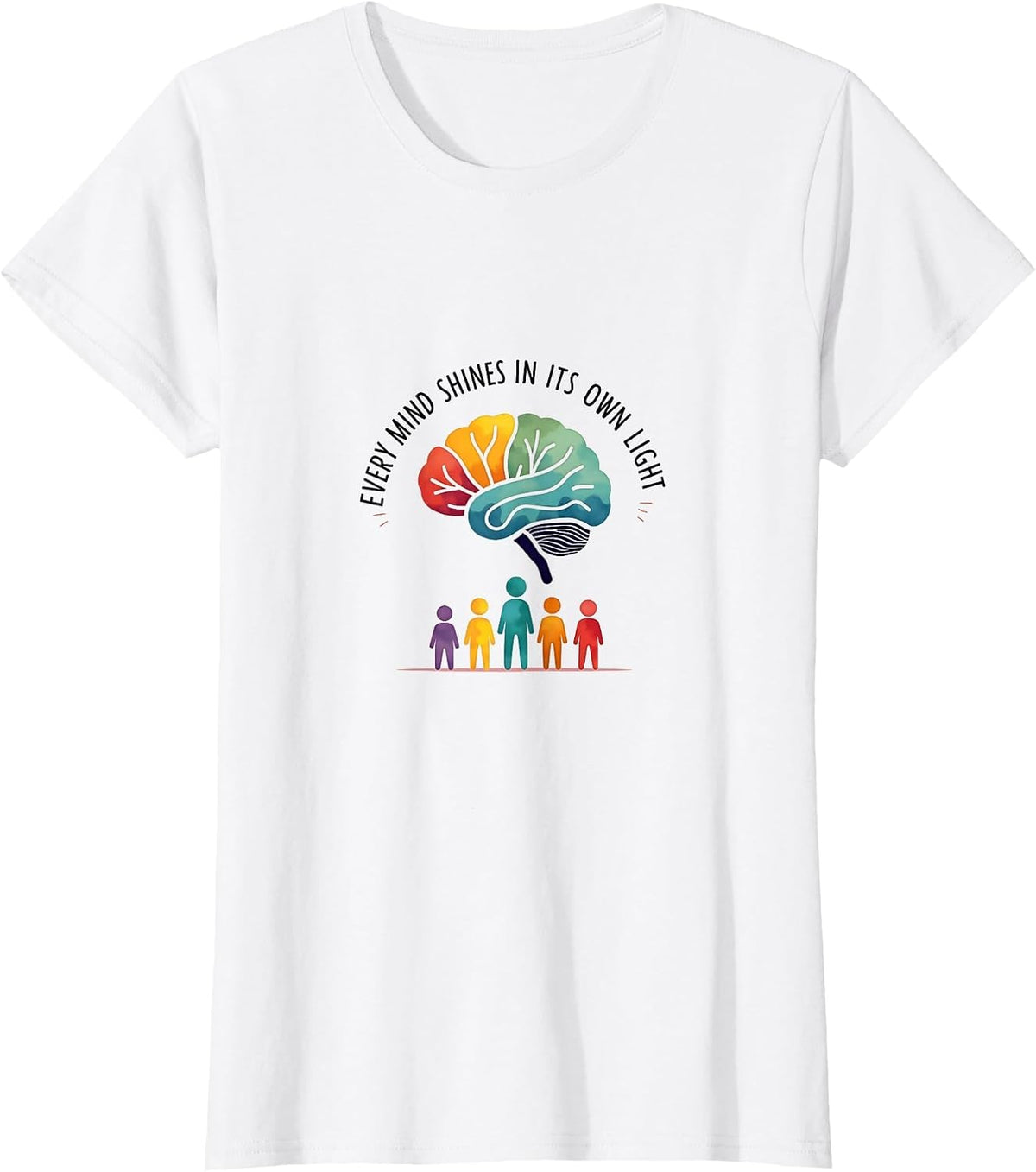 Autism Awareness: Every Mind Shines in Its Own Light T-Shirt - White