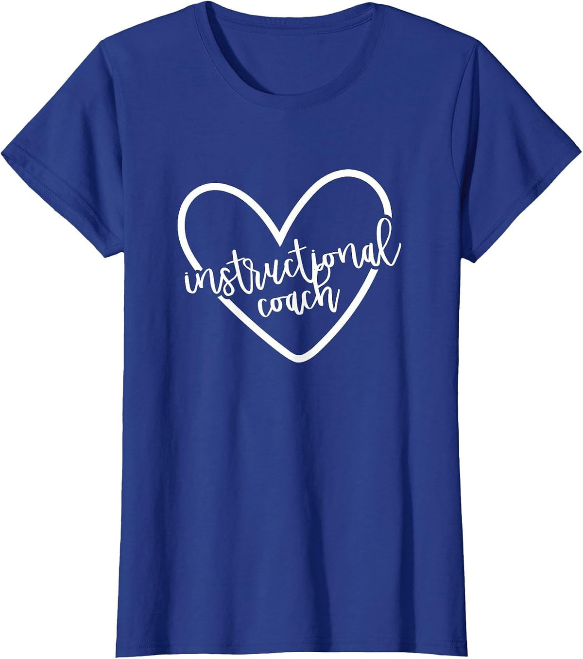 Instructional Coach Back to School Matching Group T-Shirt - Royal Blue