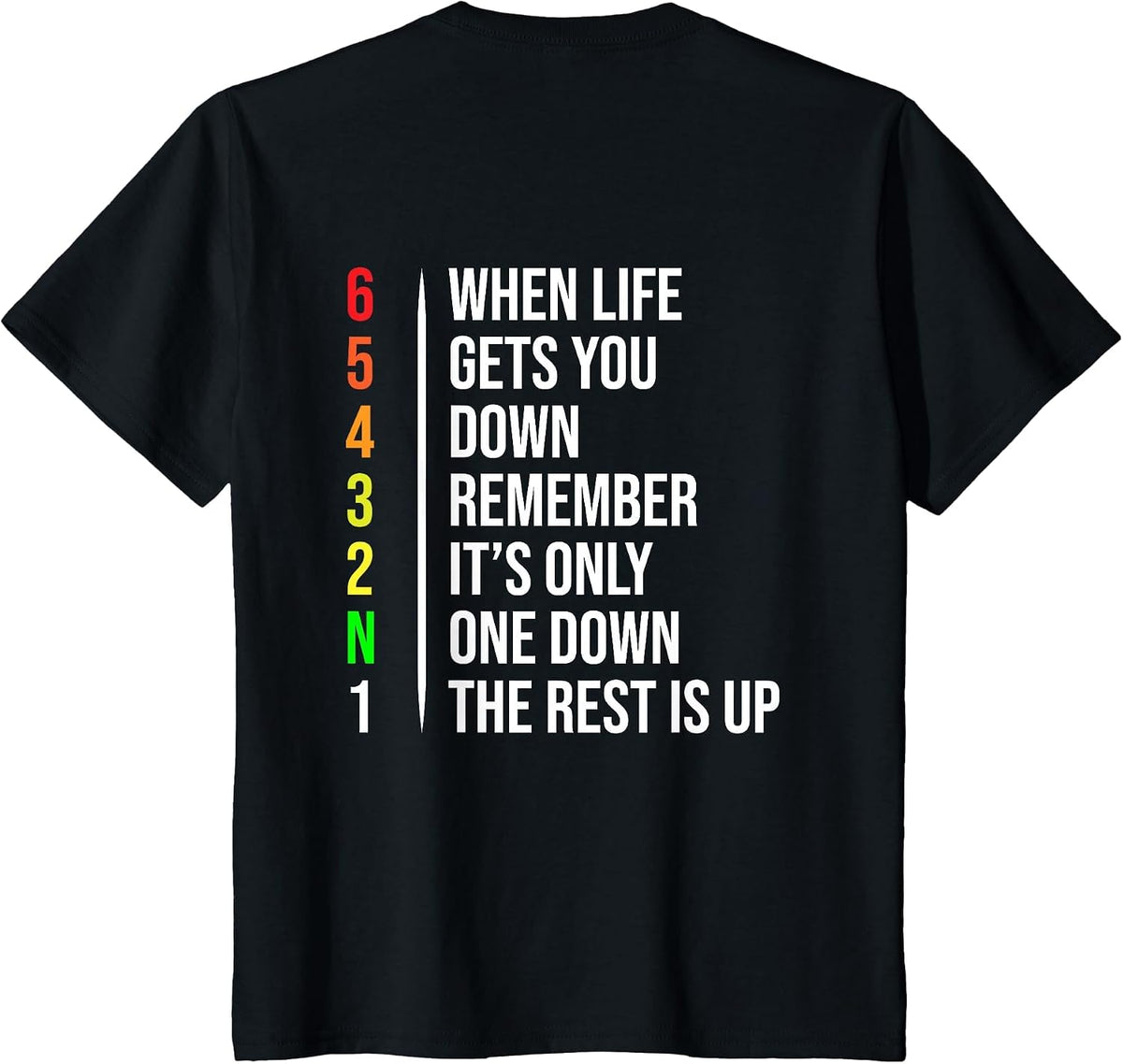 Motorbike Motorcycle Gears When Life Gets You Down T-Shirt - Black