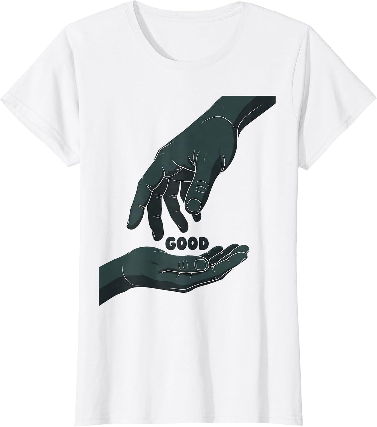 GOOD Minimalist ASL Sign Language Teacher Gift T-Shirt - White