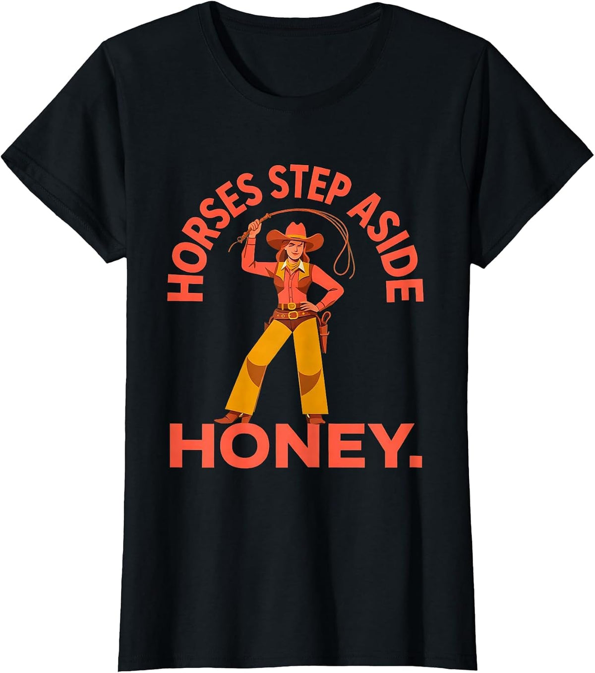 Save A Horse Ride A Cowboy Western Design T-Shirt - Black