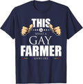 This is What a Gay Farmer Looks Like LGBT Pride T-Shirt T-Shirt - Navy Blue