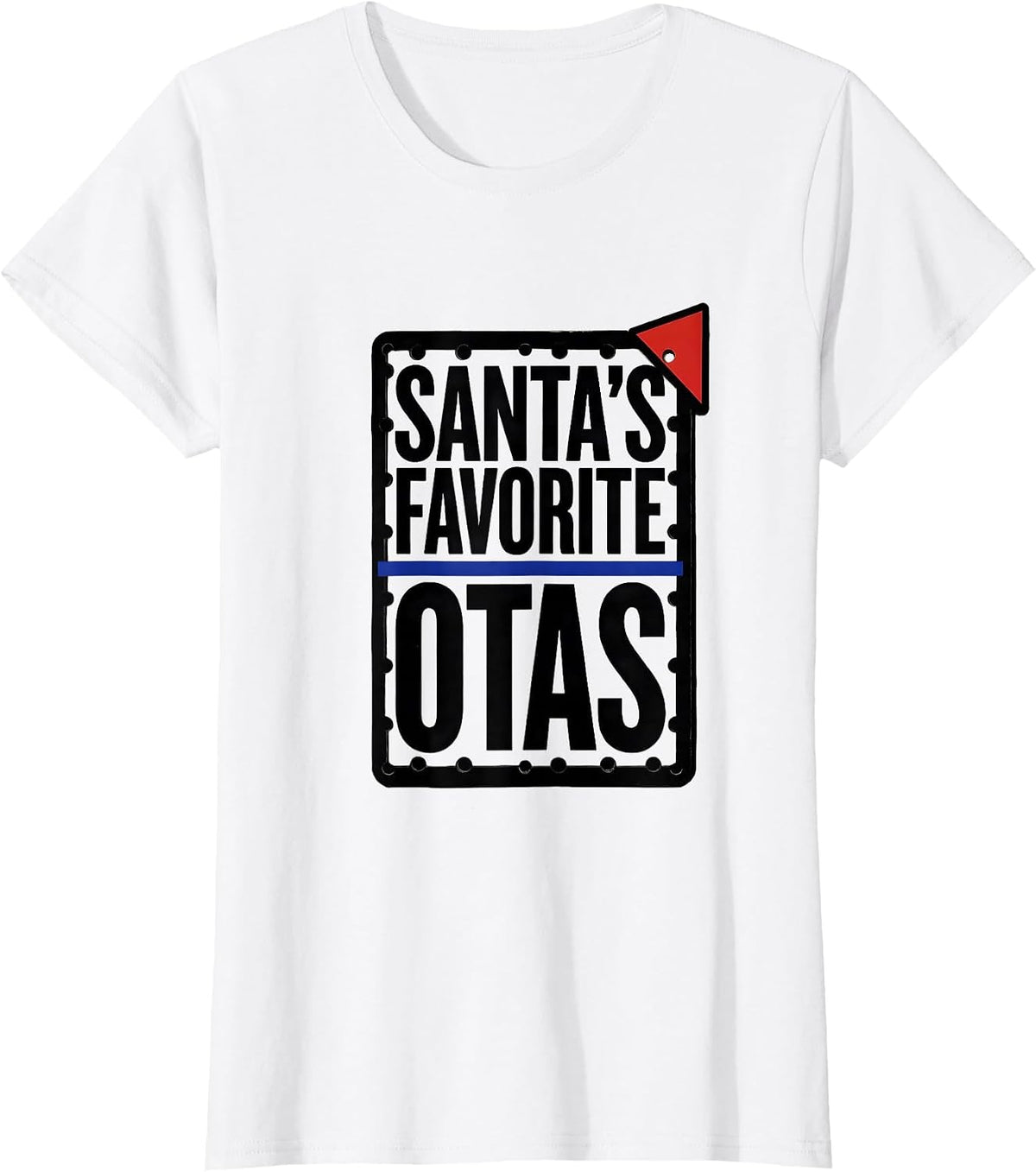 Santa's Favorite OTAs Funny Occupational Therapy Christmas T-Shirt - White