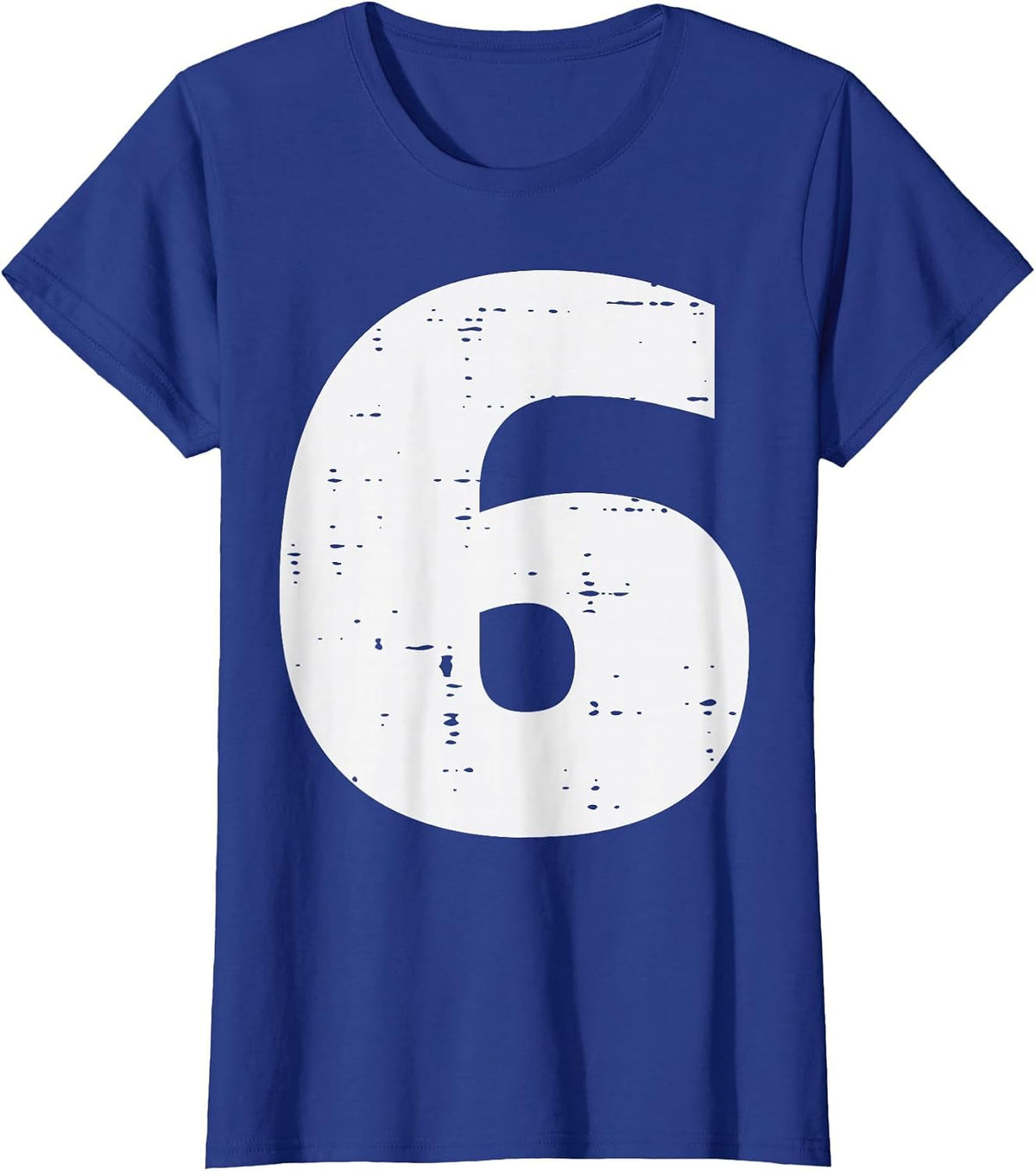 Number 6 Matching 67 Meme Halloween 6th Birthday Kids Boys T-Shirt - Royal Blue
