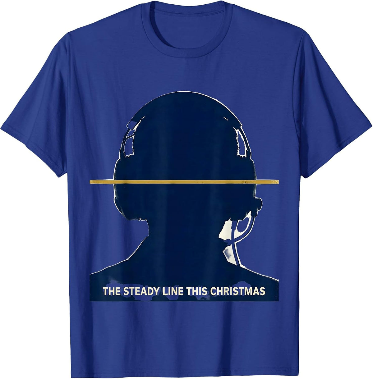 The Steady Line This Christmas Funny 911 Dispatcher T-Shirt - Royal Blue