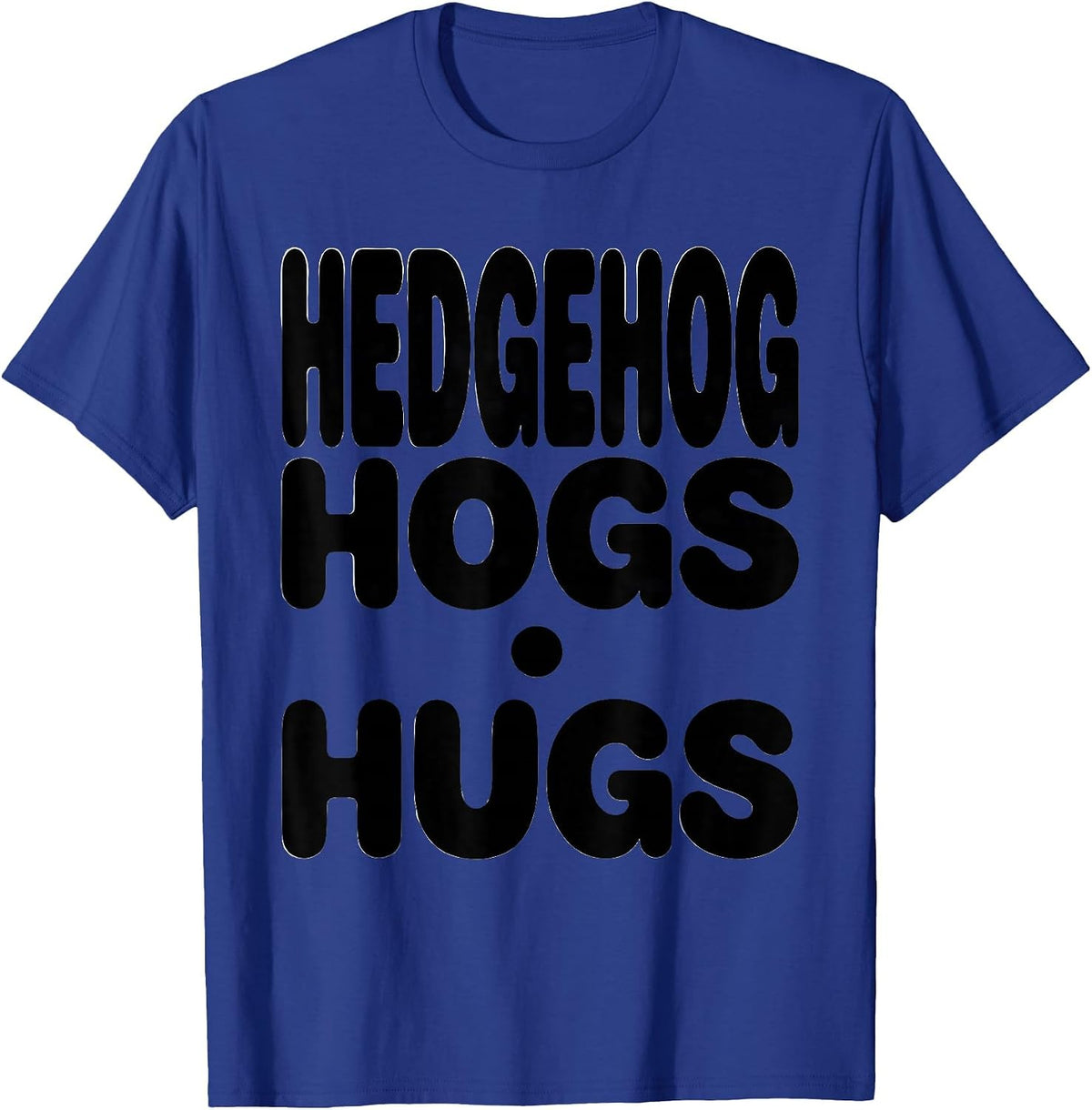 Men's Hedgehog Hogs Hugs Cute Hedgehog Lover Animal Humor T-Shirt - Royal Blue