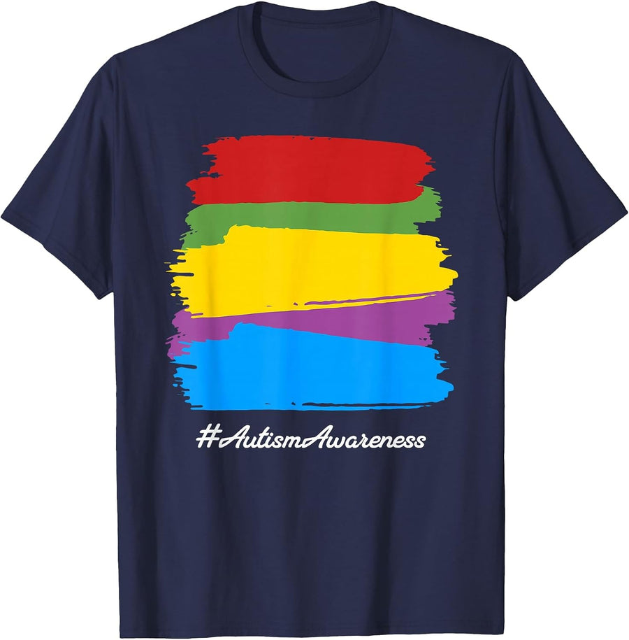 Autism Awareness Cute T-Shirt - Navy Blue