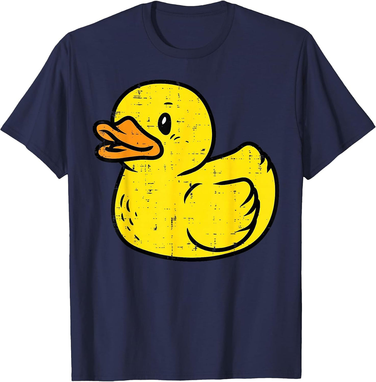 Rubber Duck Vintage Ducky Duckie Boys Girls Kids Women Men T-Shirt - Navy Blue