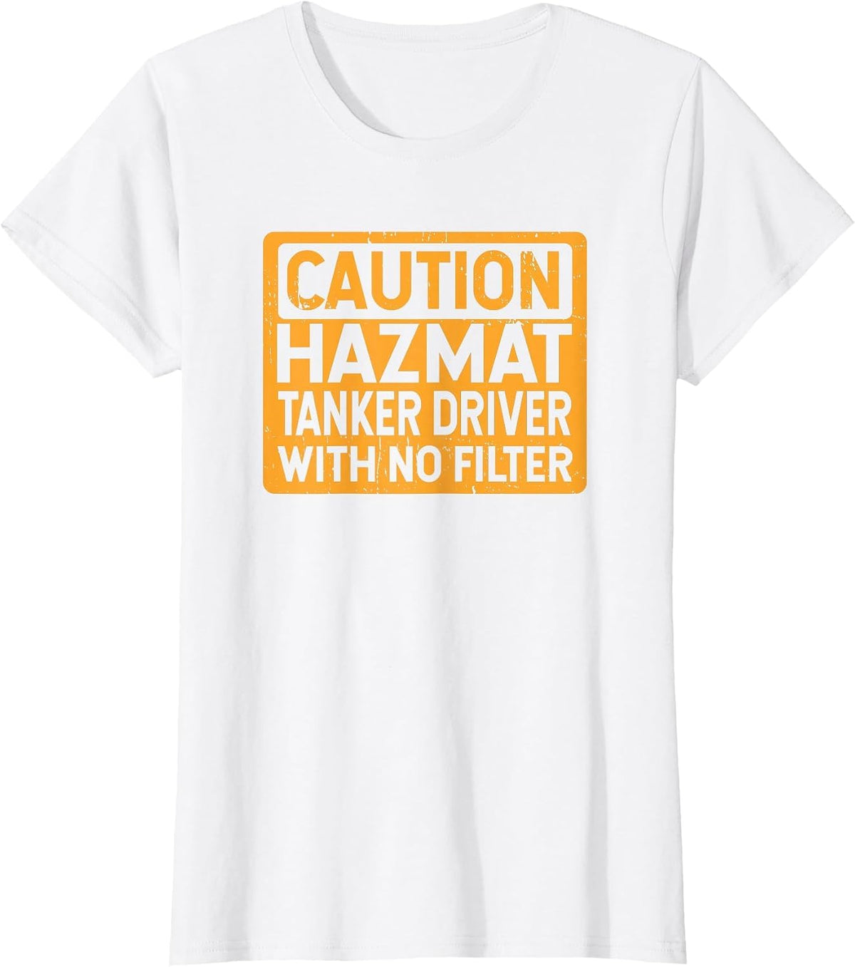 Dangerous Goods Tanker Without Filter T-Shirt - White