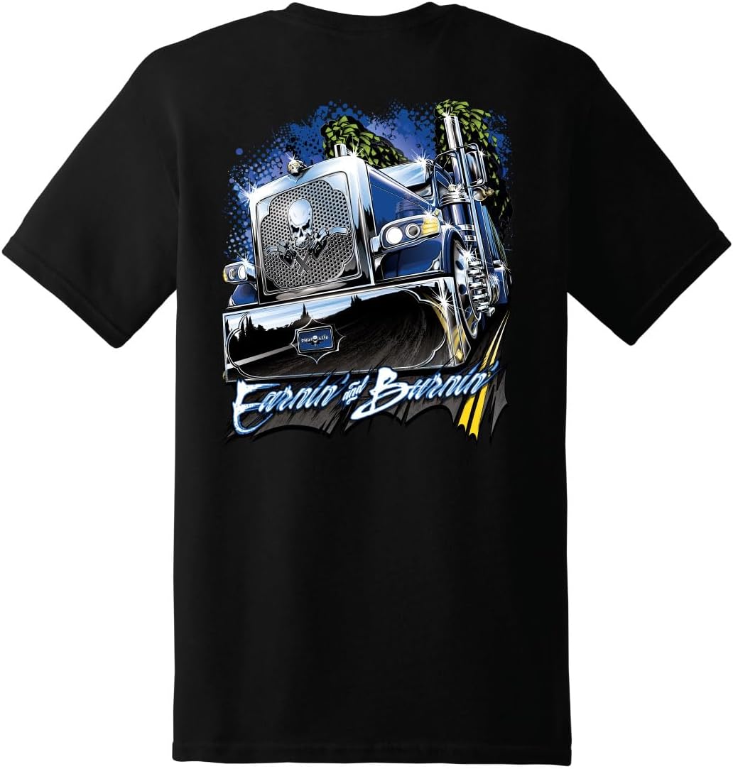 Diesel Life Men's T-Shirt Earnin' & Burnin' - Black