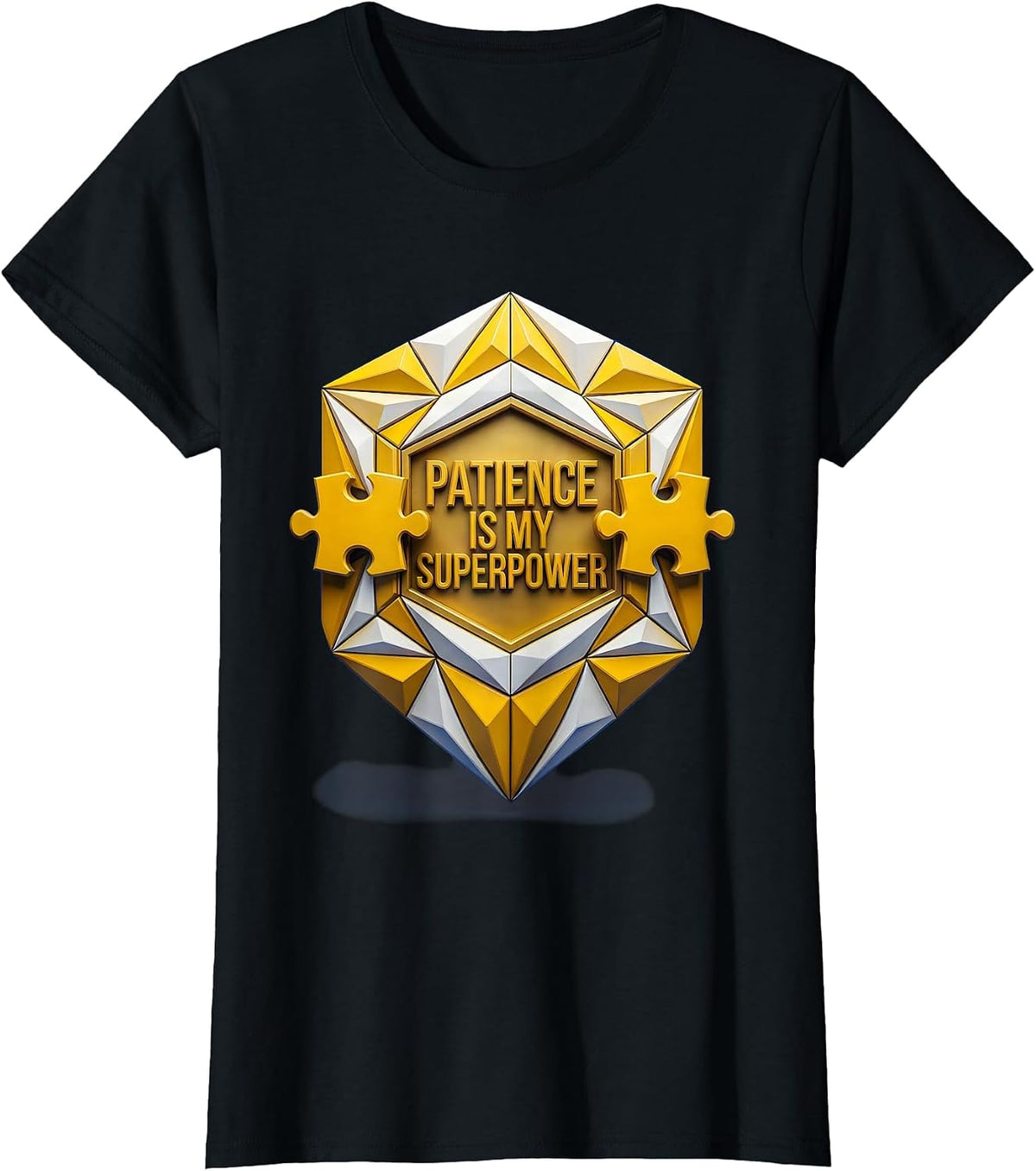 Patience Is My Superpower Sped Teacher Design T-Shirt - Black