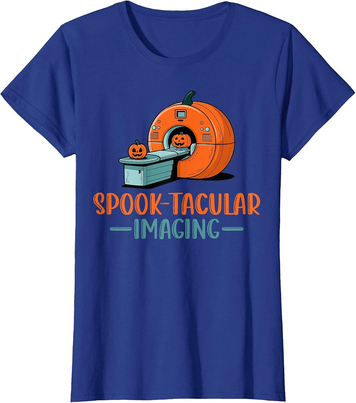CT Tech Technologist Pun Spook-Tacular Halloween T-Shirt - Royal Blue