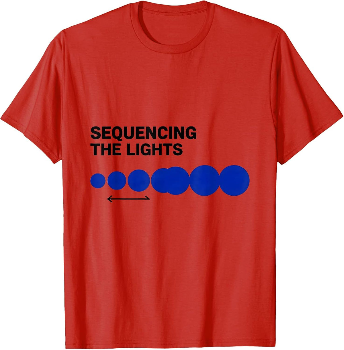 Men's Sequencing The Lights Occupational Therapy Christmas T-Shirt - Red